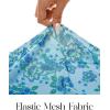 MEROKEETY Womens Spring Wedding Guest Dress 2026 Summer Beach Floral Cocktail Party Formal Ruffle Bodycon Maxi Dresses(Blue)