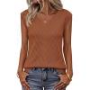 MEROKEETY Womens Summer V Neck Knit Tank Top 2026 Spring Sleeveless Sweater Vest Business Casual Shirt Outfit Fashion Clothes(Caramel)