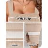 MEROKEETY Womens Summer Striped Bodycon Midi Dress 2026 Beach Vacation Sleeveless Tank Ribbed Knit Baby Shower Sweater Dress(Newbrown)