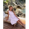 MEROKEETY Women’s 2026 Summer Casual Mini Sundress Beach Vacation Sleeveless V Neck Flowy A Line Dress with Pockets(Purple)