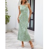 MEROKEETY Women’s Summer Wedding Guest Maxi Dress 2026 Sleeveless Floral Bodycon Mesh Cocktail Formal Party Long Dresses(Mint)