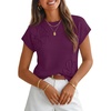 MEROKEETY Women’s Summer Short Sleeve Sweater Vest Floral Knit Cute Pullover Tank Tops 2026 Trendy Fashion Spring Outfits(Fuchsia)