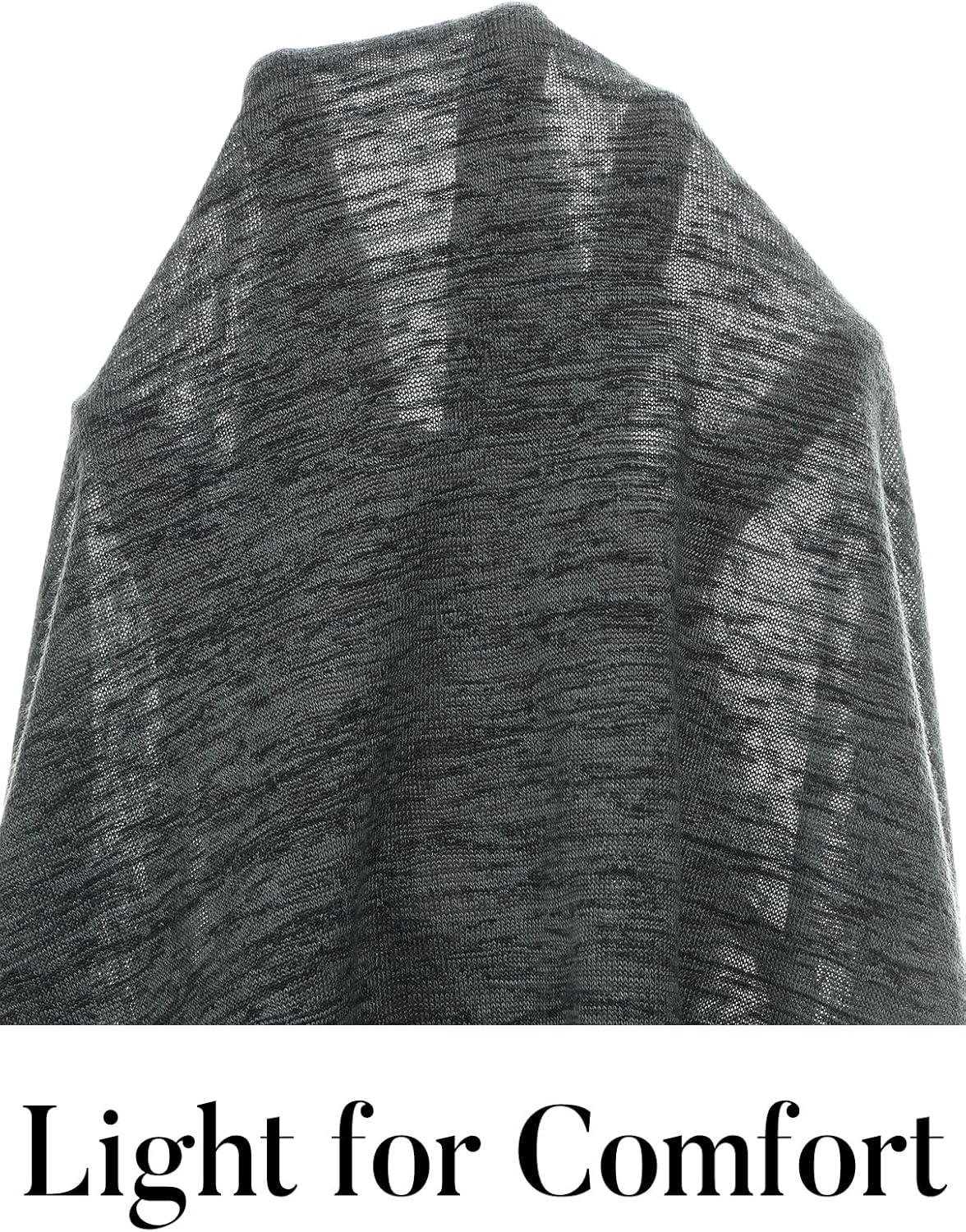 image:imageMEROKEETY Womens Summer Lightweight Cardigan 2026 Open Front Trendy Casual Shrugs Long Sleeve Button Beach Cover Up TopsDark Grey