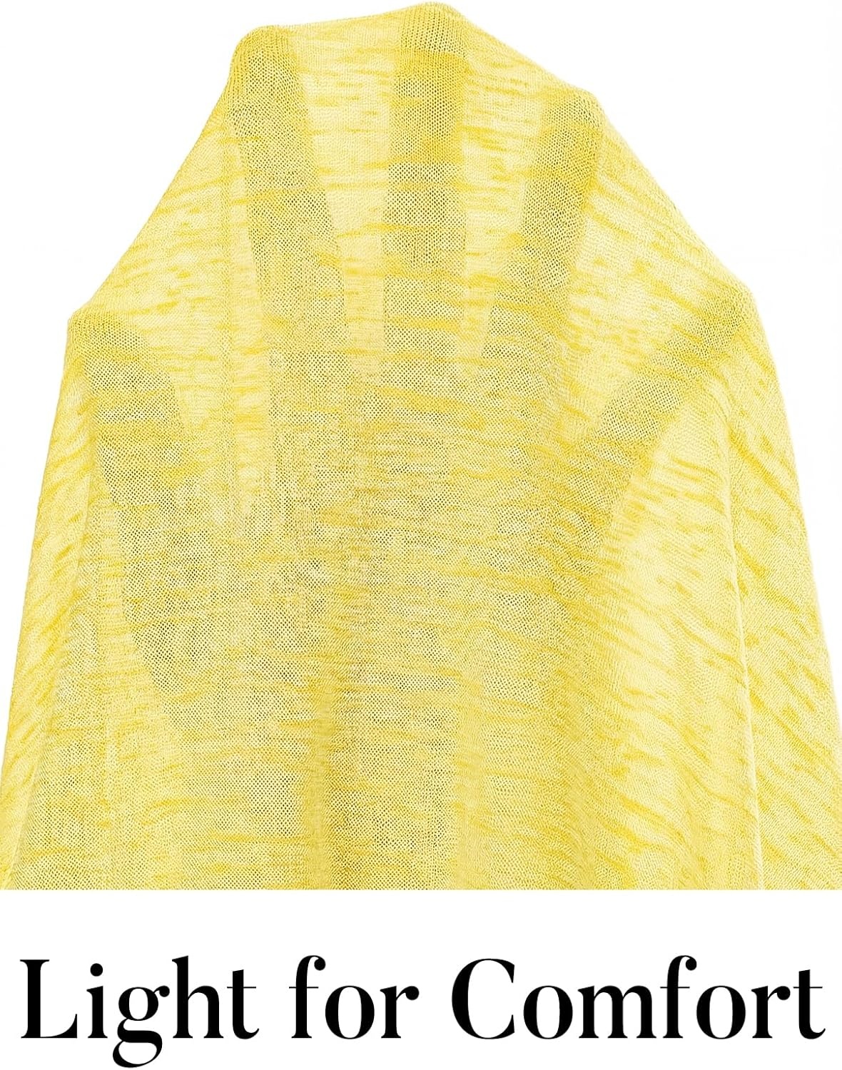 image:imageMEROKEETY Womens Summer Lightweight Cardigan 2026 Open Front Trendy Casual Shrugs Long Sleeve Button Beach Cover Up TopsYellow