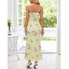 MEROKEETY Summer Floral Wedding Guest Maxi Dress Women 2026 Vacation Formal Bodycon Spaghetti Strap Cocktail Party Long Dress(Apricot)