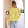 MEROKEETY Women’s Summer Lightweight Cardigan 2026 Open Front Trendy Casual Shrugs Long Sleeve Button Beach Cover Up Tops(Yellow)