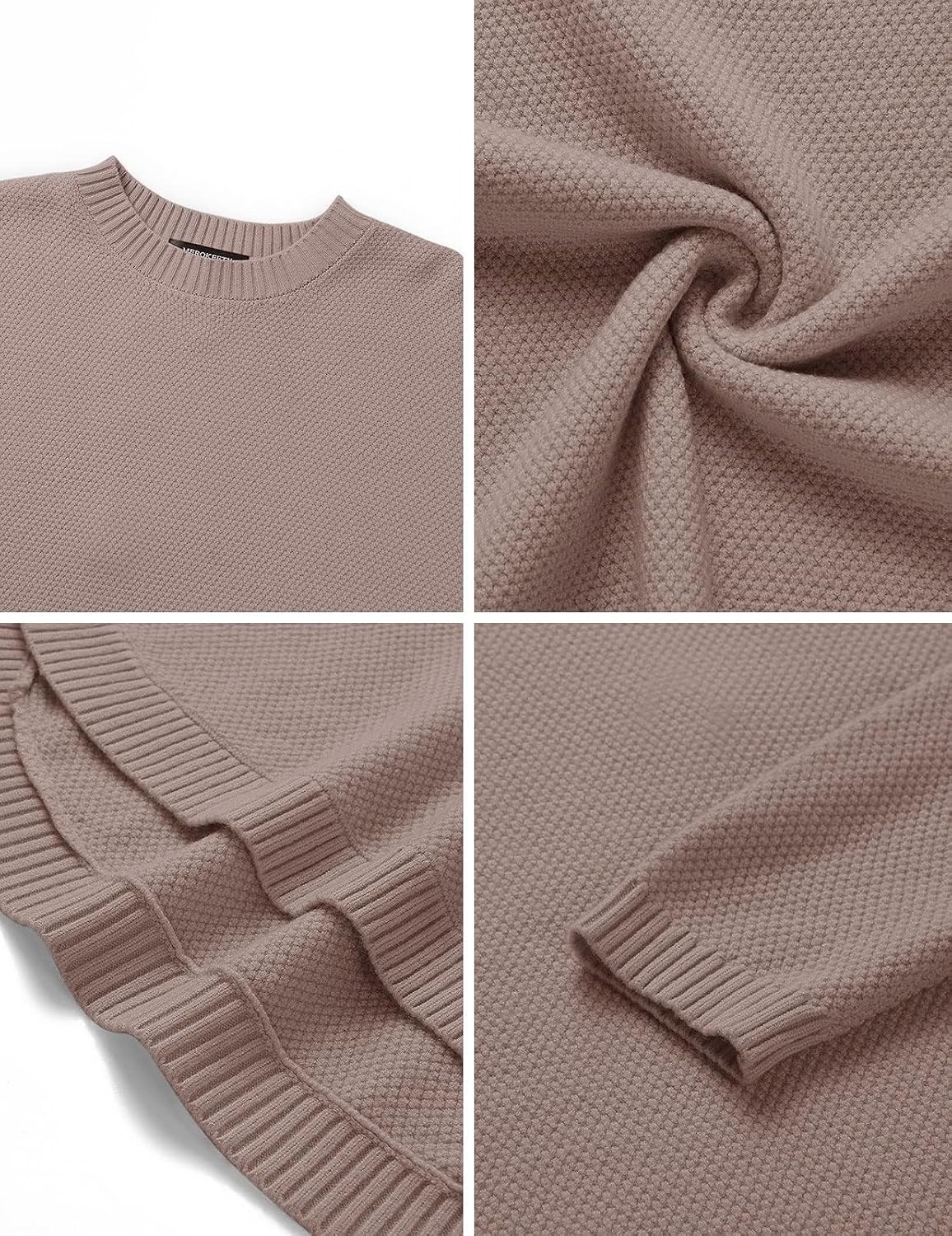 image:imageMEROKEETY Fall Long Sweaters for Women 2026 Trendy Long Sleeve Cute Knit Outfits Loose Fit Crewneck Work Casual PulloverEtherea