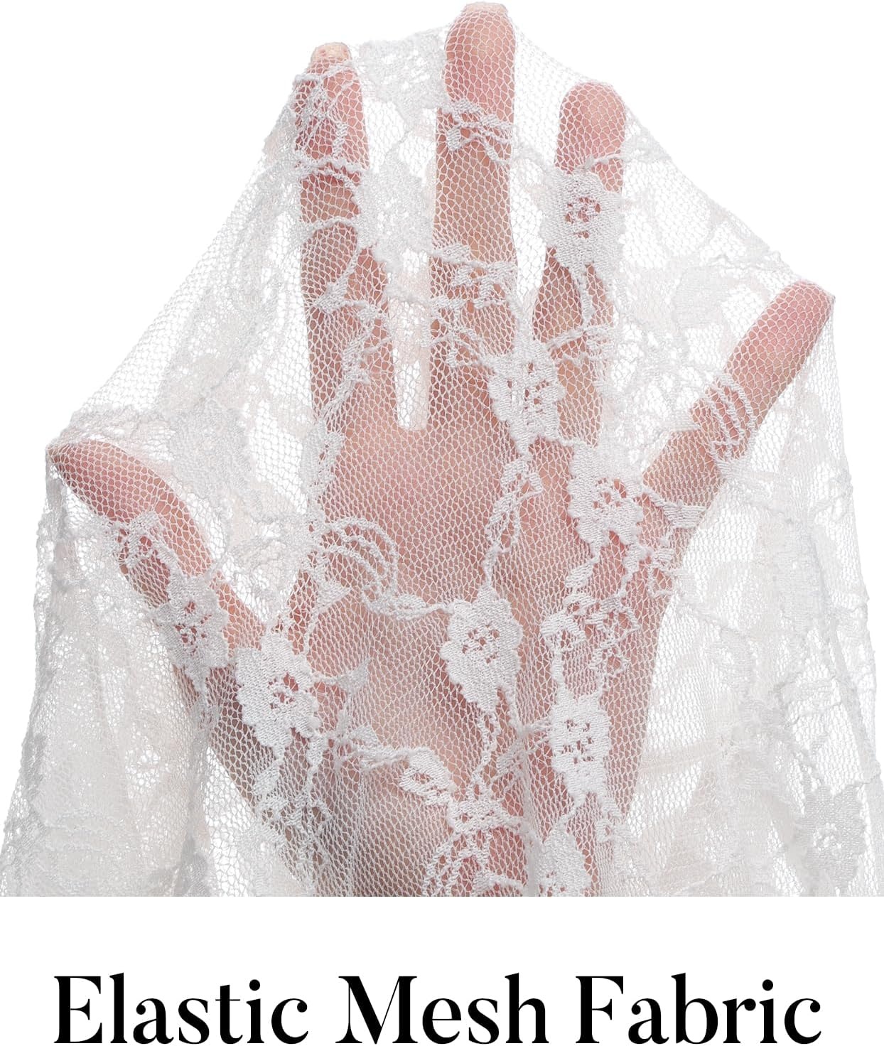 image:imageMEROKEETY Womens Mesh Sheer Lace Long Sleeve Tops 2026 See Through Mock Neck Shirt Fashion Blouses Date Night Outfit ClothesWhite2