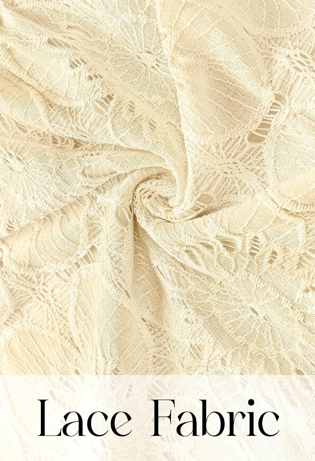 image:imageMEROKEETY Womens Summer Lace Boho Mini Dress 2026 Short Sleeve Floral Eyelet A Line Vacation Beach Short SundressApricot