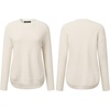 MEROKEETY Fall Long Sweaters for Women 2026 Trendy Long Sleeve Cute Knit Outfits Loose Fit Crewneck Work Casual Pullover(Beige)