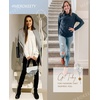 MEROKEETY Fall Long Sweaters for Women 2026 Trendy Long Sleeve Cute Knit Outfits Loose Fit Crewneck Work Casual Pullover(Dustyblue)
