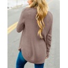 MEROKEETY Fall Long Sweaters for Women 2026 Trendy Long Sleeve Cute Knit Outfits Loose Fit Crewneck Work Casual Pullover(Etherea)