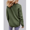 MEROKEETY Fall Long Sweaters for Women 2026 Trendy Long Sleeve Cute Knit Outfits Loose Fit Crewneck Work Casual Pullover(Green)