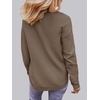 MEROKEETY Fall Long Sweaters for Women 2026 Trendy Long Sleeve Cute Knit Outfits Loose Fit Crewneck Work Casual Pullover(Mocha)