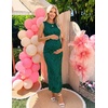 MEROKEETY Women’s Summer Floral Bodycon Maxi Dress 2026 Slit Mesh Sleeveless Formal Wedding Guest Cocktail Party Long Dresses(Green)