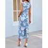 MEROKEETY Women’s Summer Floral Bodycon Maxi Dress 2026 Slit Mesh Sleeveless Formal Wedding Guest Cocktail Party Long Dresses(Skyblue)