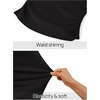 MEROKEETY Women’s Bell Long Sleeve Tops Going Out Trendy Fall 2026 Shirts | Elegant Crew Neck Shirt, Ruched Side Crop Blouse, Y2K Fashion, Cotton Fabric, Business Casual Work Date, Western Cute Clothes(Black)