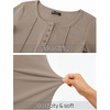 MEROKEETY Womens Fall Long Sleeve Fitted Henley T Shirt Top 2026 Trendy | Fashion Must Have, Crew Neck, Casual, Ribbed Knit, Buttons, Basic, Soft, Lightweight, Flattering, Cute, Cinched Waist(Khaki)