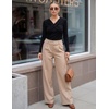 MEROKEETY Womens Long Sleeve Business Casual Criss Cross Tops 2026 Trendy | Work Office Shirts, Ruched Fitted Dressy Blouses, V Neck, Going Out, Elegant Outfits, Fall Fashion, Layering Winter Clothing(Black)