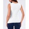MEROKEETY Women’s Summer Floral Sleeveless Tank Tops 2026 Trendy Mesh Going Out Business Casual Top Slim Fit Vacation Clothes(White)