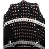 MEROKEETY Women’s Summer Swimsuit Coverup 2026 Bathing Suit Resort Wear Tie Front Crochet Knit Beach Vacation Cover Up Dress(Black)