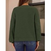 MEROKEETY Womens Cable Knit Cardigan Sweaters Trendy Button Up Long Lantern Sleeve Fall Sweater 2026 Open Front Coats(Armygreen)