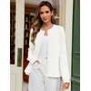 MEROKEETY Womens Fall Button Up Cute Ruffle Hem Cardigan Sweaters Trendy | 2026, Long Sleeve, Crochet, Winter, Crewneck, Ribbed Details, Soft, Relaxed Fit, Casual Outfits, Knit Coats, Fashion Clothes(White)