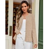 MEROKEETY Womens Fall Button Up Cute Ruffle Hem Cardigan Sweaters Trendy | 2026, Long Sleeve, Crochet, Winter, Crewneck, Ribbed Details, Soft, Relaxed Fit, Casual Outfits, Knit Coats, Fashion Clothes(Oatmeal)
