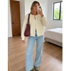 MEROKEETY Women’s Fall Floral Button Up Cute Cozy Cardigan Sweaters Trendy | Long Sleeve, 3D Flowers, Ribbed Knit Details, Lightweight Knit Fabric, Loose Fit Outfits, Warm Coat, 2026 Winter Clothes(Beige)