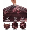MEROKEETY Womens Fall Wedding Guest Floral Long Sleeve Bodycon Maxi Dress | 2026, Formal, V Neck, Ruffle Trim, Cocktail Party, Rehearsal Dinner, Bridal Shower, Baby Shower, Engagement, Long Dresses(Coffee)