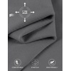 MEROKEETY Women’s Long Sleeve Button Down Shirts 2026 Fall Collared Ruched V Neck Business Casual Tops Ruffle Knit Blouses(Gray)