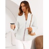 MEROKEETY Womens Long Sleeve Chunky Knit Mock Neck Cardigan Sweaters 2026 | Zip Up Ribbed Tops, Open Front Jackets Coats, Drop Shoulder Outerwear, Trendy Outfits, Fall Fashion, Warm Winter Clothing(White)