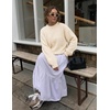 MEROKEETY Womens Fall Cozy Cute Heathered Knit Loose Pullover Sweaters 2026 | Ladies, Trendy, Winter, Relaxed Oversized Fit, Crew Neck, Casual, Long Sleeve, Slouchy, Warm, Holiday, Jumper Tops(Apricot)