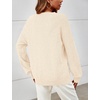 MEROKEETY Womens Fall Cozy Cute Heathered Knit Loose Pullover Sweaters 2026 | Ladies, Trendy, Winter, Relaxed Oversized Fit, Crew Neck, Casual, Long Sleeve, Slouchy, Warm, Holiday, Jumper Tops(Apricot)