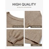 MEROKEETY Womens Fall Cozy Cute Heathered Knit Loose Pullover Sweaters 2026 | Ladies, Trendy, Winter, Relaxed Oversized Fit, Crew Neck, Casual, Long Sleeve, Slouchy, Warm, Holiday, Jumper Tops(Mocha)