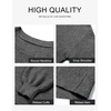 MEROKEETY Womens Fall Cozy Cute Heathered Knit Loose Pullover Sweaters 2026 | Ladies, Trendy, Winter, Relaxed Oversized Fit, Crew Neck, Casual, Long Sleeve, Slouchy, Warm, Holiday, Jumper Tops(Black)