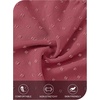 MEROKEETY Womens Fall Long Sleeve Swiss Dots Boho Maxi Dress | Puff Sleeve,V Neck, Wedding Guest Cocktail Long Dresses, Double Layers, Tiered Hem, Elegant Classy, Modern Dress,Pockets(Maroon)