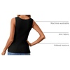 MEROKEETY Womens Summer Casual Ribbed Knit Square Neck Basic Tank Tops 2026 | Fitted, Sleeveless Sweater Top, Trendy Shirt, Versatile Clothes, Stretchable, Soft, Simple Outfit, Classy, Layering Blouse(Black)