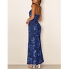 MEROKEETY Women’s Summer Floral Wedding Guest Cocktail Maxi Dress | Strapless, Tube Top, Mesh, Bodycon, Lined, Mermaid, 2026 Summer Dress, Formal Elegant, Prom, Baby Shower, Party Long Dress(Navy)