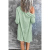 MEROKEETY Womens Summer Lightweight Long Cardigan 2026 Open Front Pockets | Long Sleeve, Button Down, Light Cardigan Sweaters, Loose Outwear, Beach Vacation Cover Up, Trendy Outfits, Fashion Clothes(Seagrass)