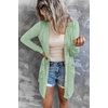 MEROKEETY Womens Summer Lightweight Long Cardigan 2026 Open Front Pockets | Long Sleeve, Button Down, Light Cardigan Sweaters, Loose Outwear, Beach Vacation Cover Up, Trendy Outfits, Fashion Clothes(Seagrass)