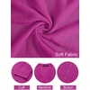 MEROKEETY Womens Summer Lightweight Long Cardigan 2026 Open Front Pockets | Long Sleeve, Button Down, Light Cardigan Sweaters, Loose Outwear, Beach Vacation Cover Up, Trendy Outfits, Fashion Clothes(Magenta)