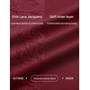 MEROKEETY Women’s Lace Off The Shoulder Wedding Guest Maxi Dress 2026 | Floral Jacquard, Bell Long Sleeve, Fitted, Bodycon, Ruched, Lined, Elegant Formal Outfifs, Cocktail Party Date Night Dresses(Burgundy)