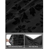 MEROKEETY Women’s Off Shoulder Bodycon Fall 2026 Party Formal Maxi Dress | Wedding Guest Cocktail, Bell Long Sleeve, Floral Mesh, Ruched Bust, 2026 Winter, Elegant Sexy Trendy, Date Night Club Dresses(Black)