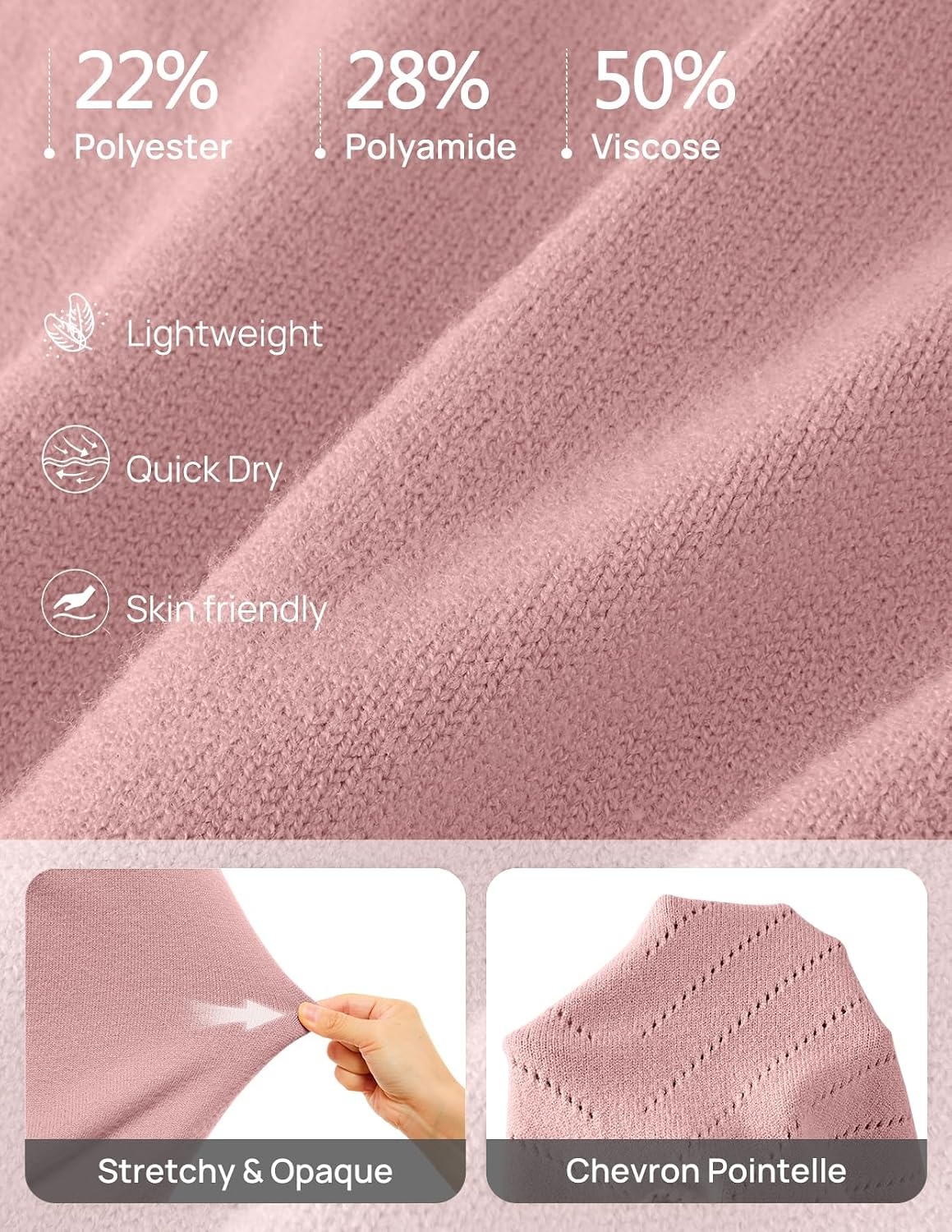 image:imageMEROKEETY Womens Fall Lightweight Sweater Long Sleeve Eyelet Pullover Tops 2026 Ladies Winter Cute Trendy Crewneck Pointelle Balloon Sleeves Ribbed Hem Casual Knit Fashion Outfit ClothesPink