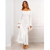 MEROKEETY Women’s 2026 Fashion Satin Lace Trim Business Casual Maxi Skirts | Silk Skirt, Mermaid Fishtail, Elastic High Waist, Flowy Long Skirt, Elegant Classy, Dressy Casual, Fall Trendy Outfits(White)