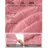 MEROKEETY Womens Chunky Button Up Cable Knit Trendy Cardigan Sweaters | Cozy Vintage Knit, Horn Buttons, Open Front Cardigan, 2026 Fall Fashion Sweaters, Loose Fit, Trendy Outfits, Winter Outerwear(Pink)