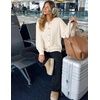 MEROKEETY Womens Chunky Button Up Cable Knit Trendy Cardigan Sweaters | Cozy Vintage Knit, Horn Buttons, Open Front Cardigan, 2026 Fall Fashion Sweaters, Loose Fit, Trendy Outfits, Winter Outerwear(Beige)