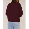 MEROKEETY Women’s Fall Floral Button Up Lightweight Cardigan Sweater Trendy | Long Sleeve, 3D Flowers, Ribbed Knit Details, Soft Fabric, Loose Fit Outfits, Warm Cozy Sweaters, 2026 Winter Clothes(Wine)