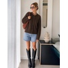 MEROKEETY Women’s Fall Long Sleeve Button Fuzzy Cardigan Sweater | Open Front, Crew Neck, Knit, Cozy, 2026 Winter, Relaxed Fit, Drop Shoulder, Stretchy and Soft, Slightly Cropped Hem, Trendy(Coffee)